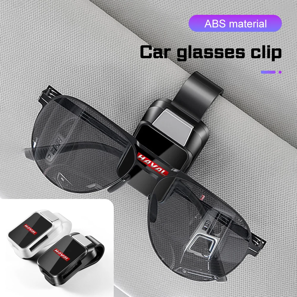 Universal Car Sun Visor Glasses Clips For Haval H6 Jolion H9 F7X F7 Dargo H1 H2S M6 H4 H5 H7 Interior Eyeglasses Storage Holder