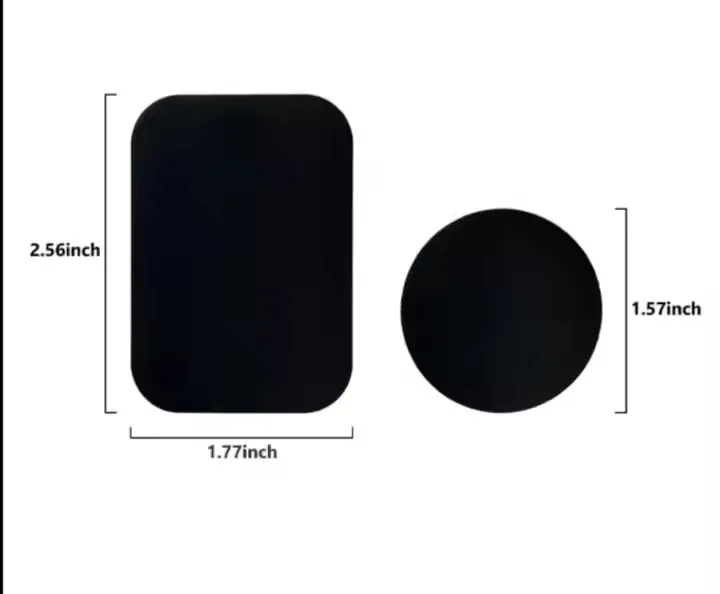 20 قطعة لوحة معدنية مغناطيسية ل 30X30/40X40/45x65 مللي متر حامل هاتف السيارة العالمي صفائح حديد القرص ملصق جبل حامل هاتف المحمول