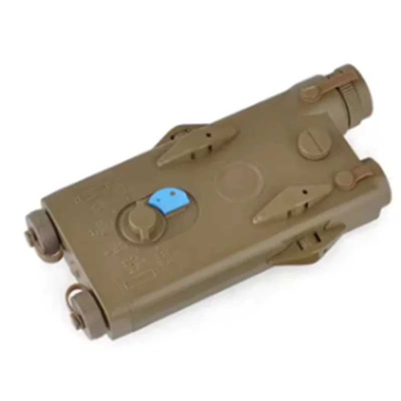مؤشر ليزر أحمر PEQ2 لمعدات تزيين بطارية NERF من الجيل التاسع مع مبيت أسود من النايلون Brown-AA70
