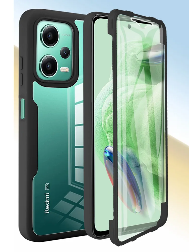 Funda de 360 grados para Poco M6 Pro F5 Pro, C65, X5, X4, F3, PocoPhone M5S, Xiaomi 13T Pro, 12T, 11T, 11 Lite, 5G, Protector transparente