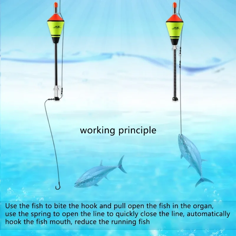 Langer professioneller automatischer Fischerei-Schwimmer in Wassertropfenform für Karpfen, Nano-EVA-Angelzubehör, Nachtlicht-Bobber, leuchtendes schwimmendes Zubehör – Detail 3