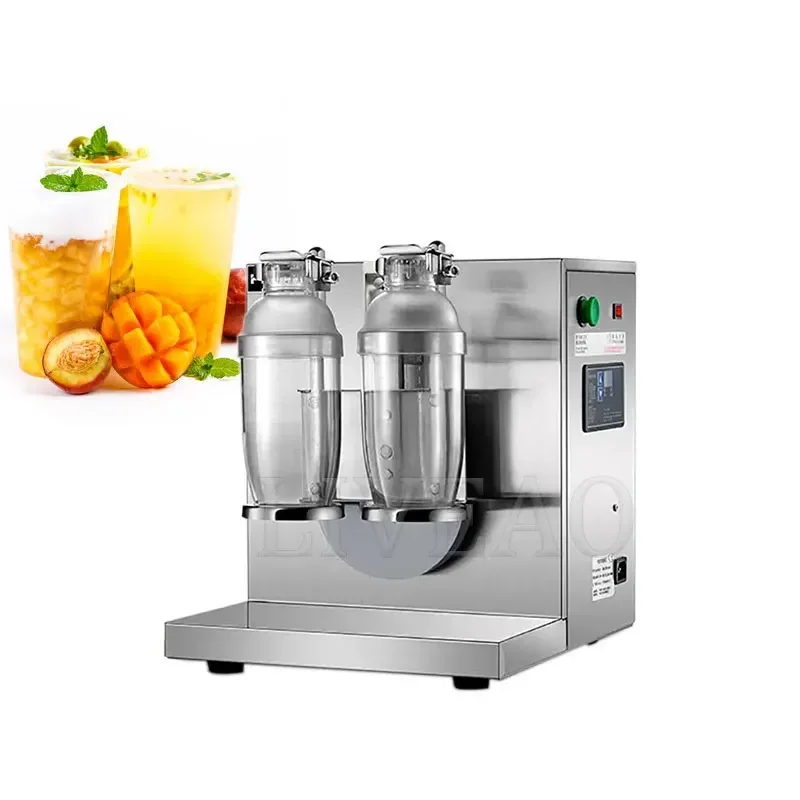 Commercial Beverage Milk Tea Shaking Machine Stainless Steel Double Head Shaker Cup Machine