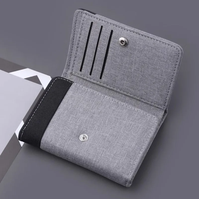 1PC Leinwand Brieftasche Männer ID/foto Halter Karte Halter Brieftasche Fall Geldbörse Kreditkarte Fall