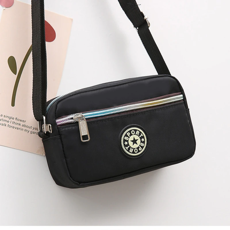 Fashion Oxford Small Plaid Handbag Mini Shoulder Bags Casual Nylon Temperament Casual Lightweight Messenger Bag