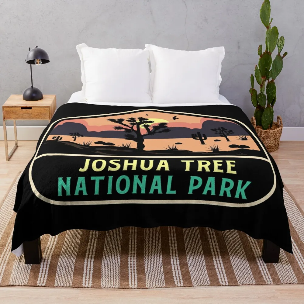 

Joshua Tree National Park Throw Blanket Weighted Plaid Designers Blankets