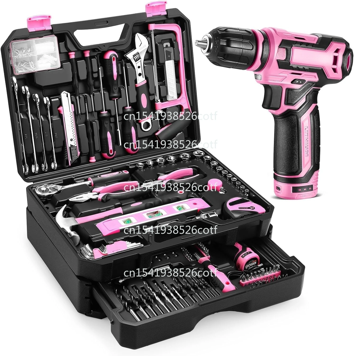 Power Tool Sets Combo Kit Electrical Cordless Drill Machine Hand Wrench Tool Box OEM Support Hard Case Packaging