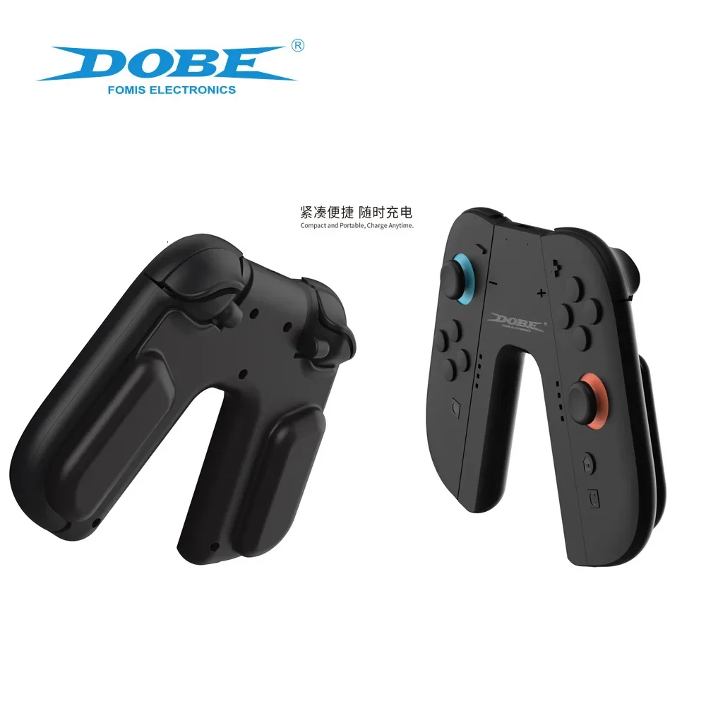 DOBE TNS-3178 ل Switch2 مقبض يسار ويمين 2in1 شحن قبضة للتبديل 2 تحكم مقبض صغير سهل مقعد جهاز شحن