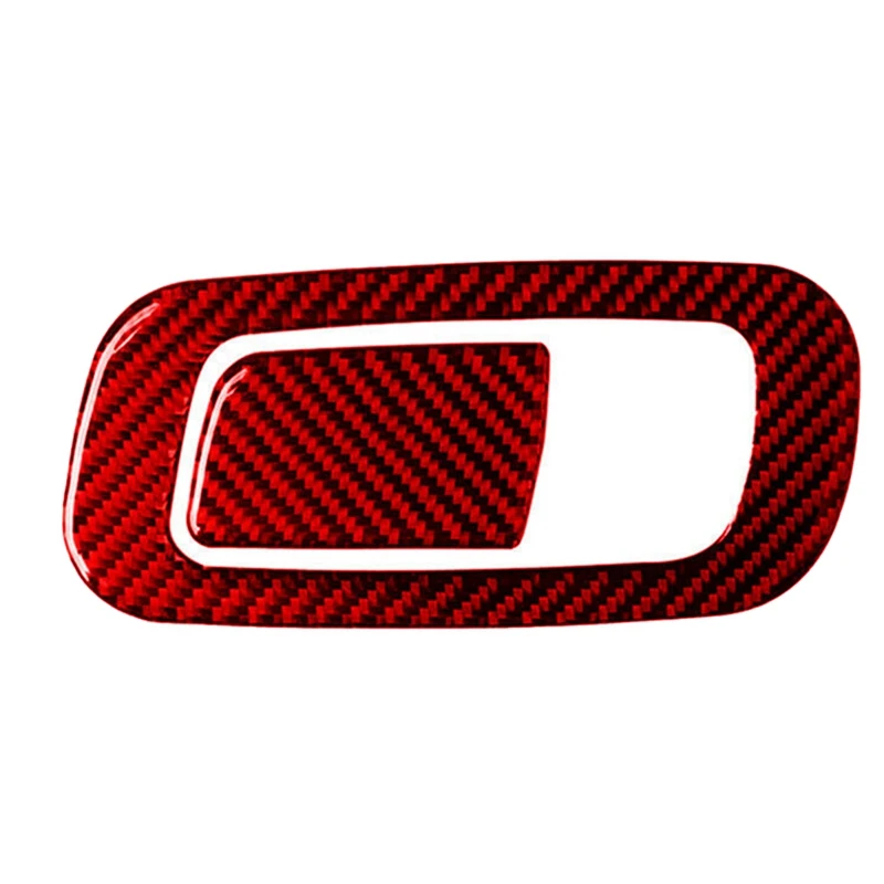 Maniglia interruttore Trim Sticker maniglia auto interruttore accessori ABS fibra di carbonio rossa per Honda Civic 10Th Gen 2016 2017 2018 2019