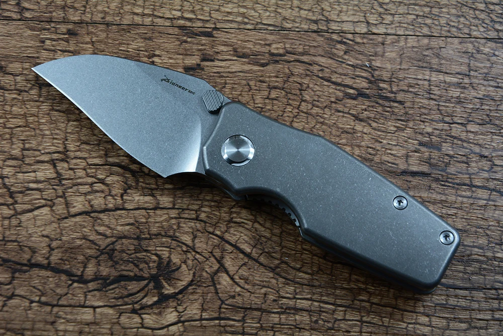 Pioneer XD056 Folding Knife D2 Blade Ceramic Ball Bearing Washer TC4 Titanium Handle for Outdoor Camping EDC Gift view 6