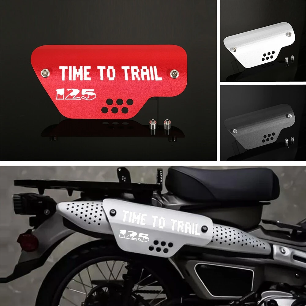Exhaust Heat Shield Guard For Honda CT125 Trail 125 Hunter Cub 2020-2024 High Temperature Resistant Anti-Scald Protection