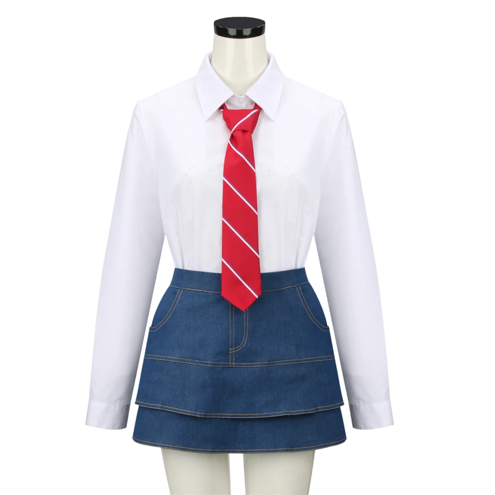 EWS Rebelde School Uniform for Girls High School Student Suits Red Jacket Shirt Skirt Tie Sets Halloween Cos Party Outfits