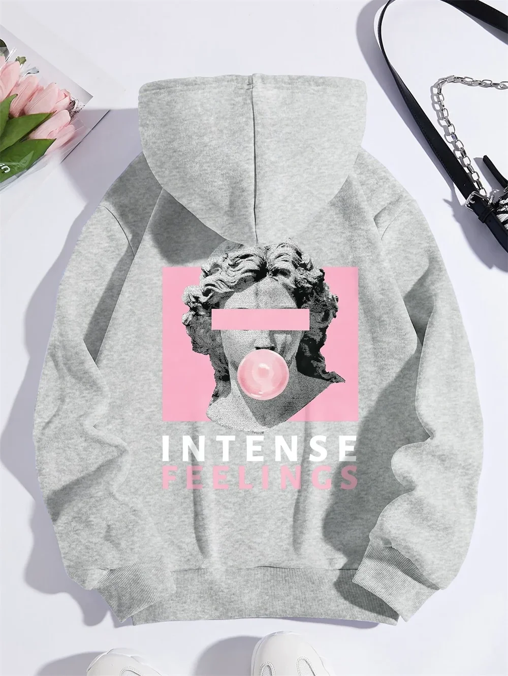 Sculpture Intense Feelings Printing Women Hoodies Casual Sports Hoodie Top Quality Men Women Long Sleeve Couple Pullover Unisex