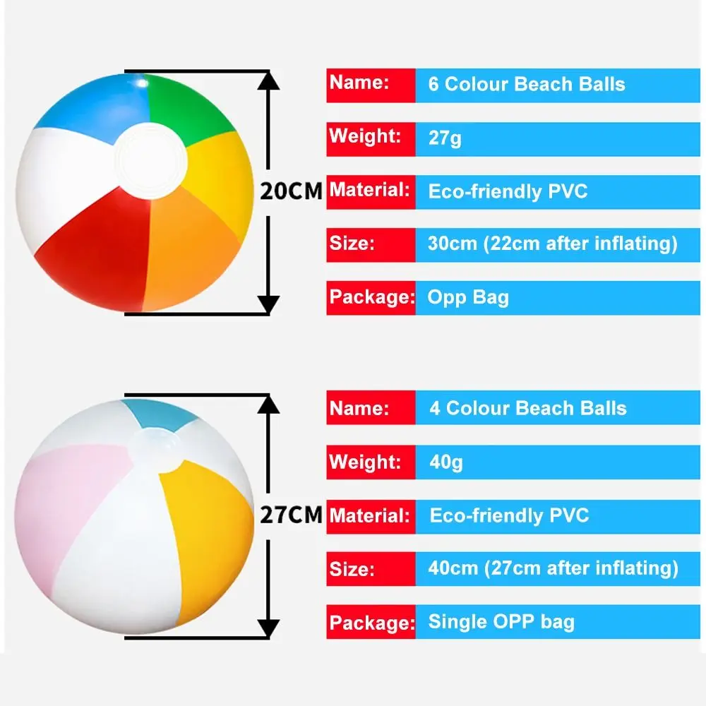 30cm/40cm nadmuchiwana piłka plażowa duże dmuchane piłki plażowe zabawna zabawka imprezowa dla dzieci