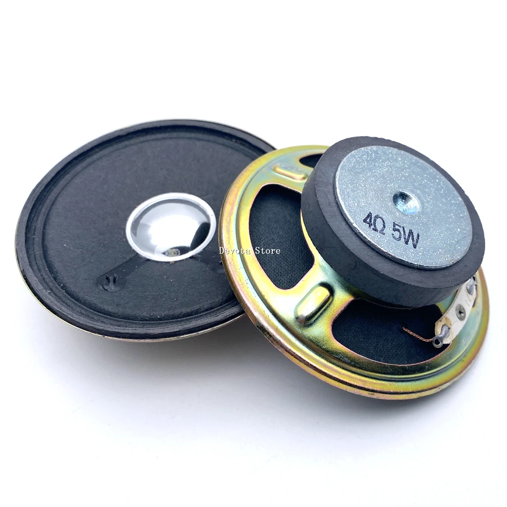 78mm Round External Magnetic Speaker 77mm 4 Ohms 3W 5W For W Radio Amplifier Small Audio Speaker