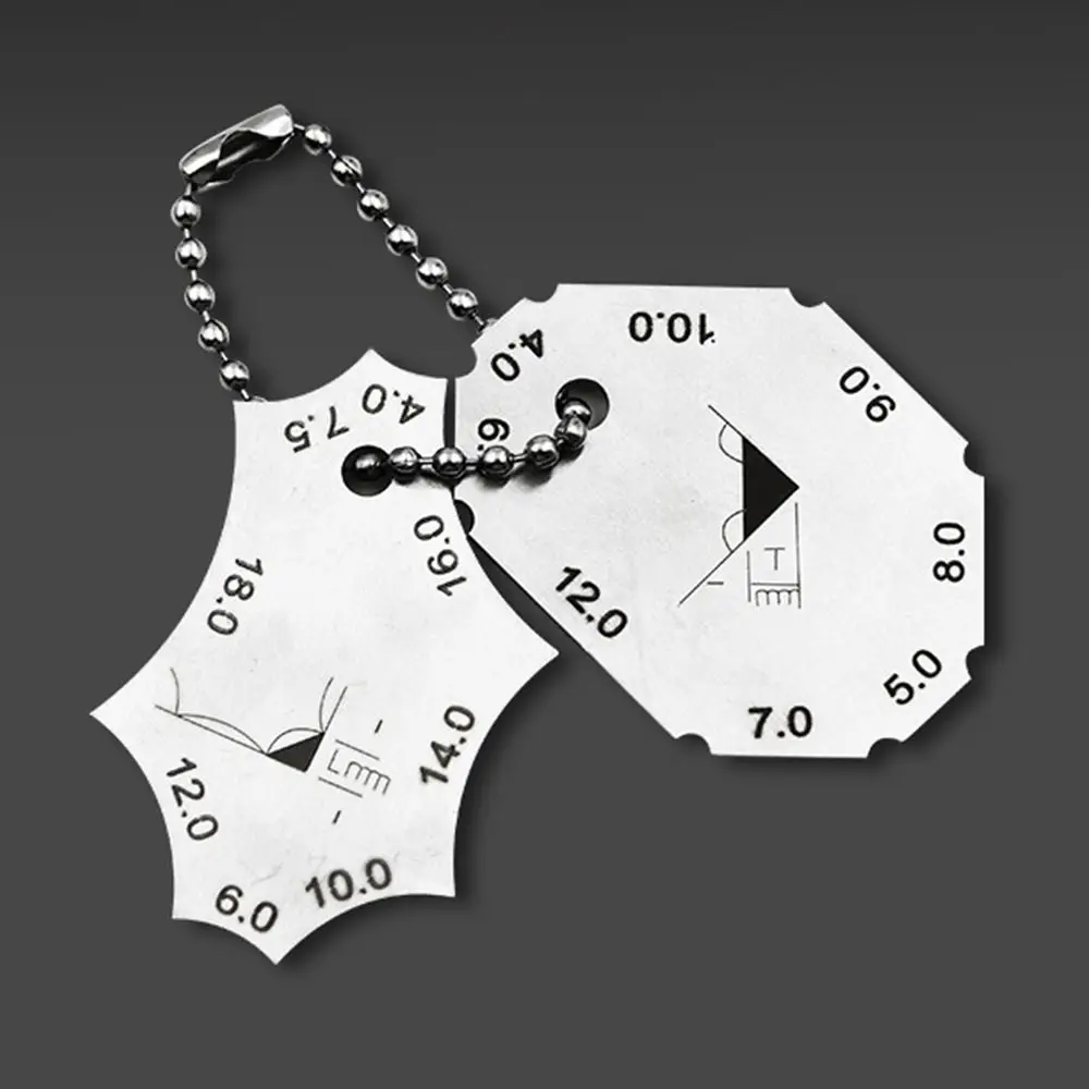 Welding Fillet Weld Measuring Ruler Butt Weld Gauge Weld Gauge Two-piece Gauge Fillet Weld Gauge