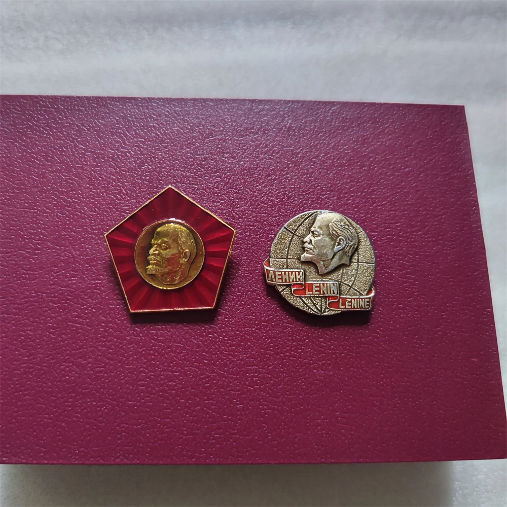 Lenin Portrait Hero City Character Honorary Badge Soviet Union CCCP Aluminum Original