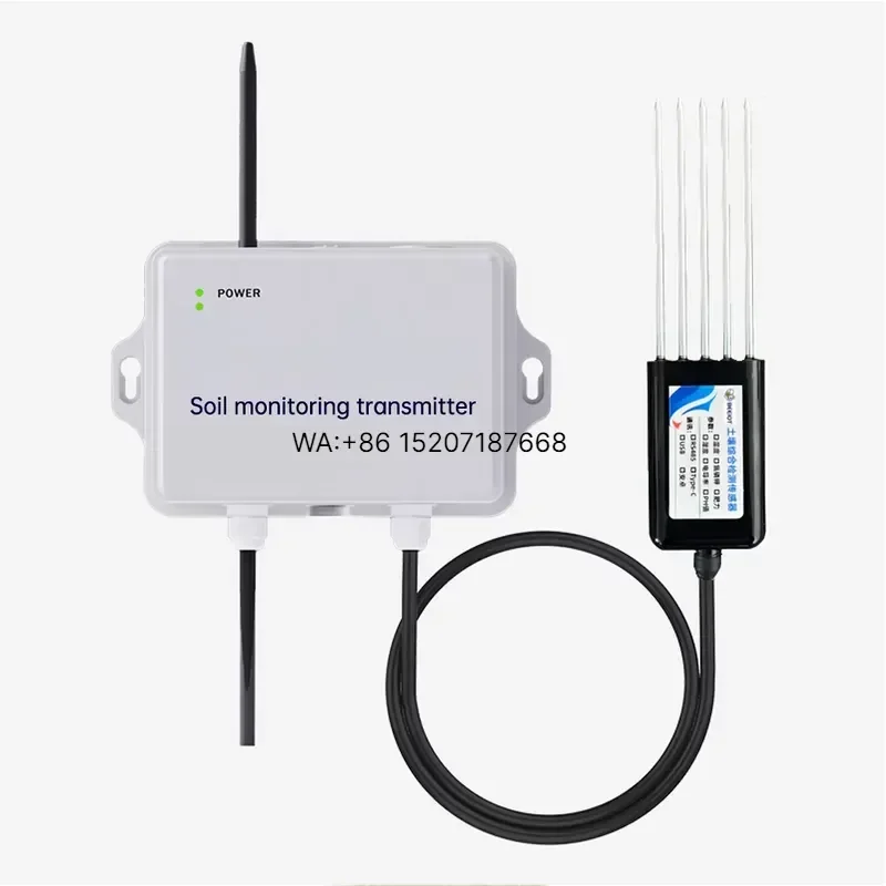Wmwmnu 8 in 1 Soil Meter NPK Tester for PH Moisture Temperature EC Humidity Soil Testing Device Garden Plant Care Tool