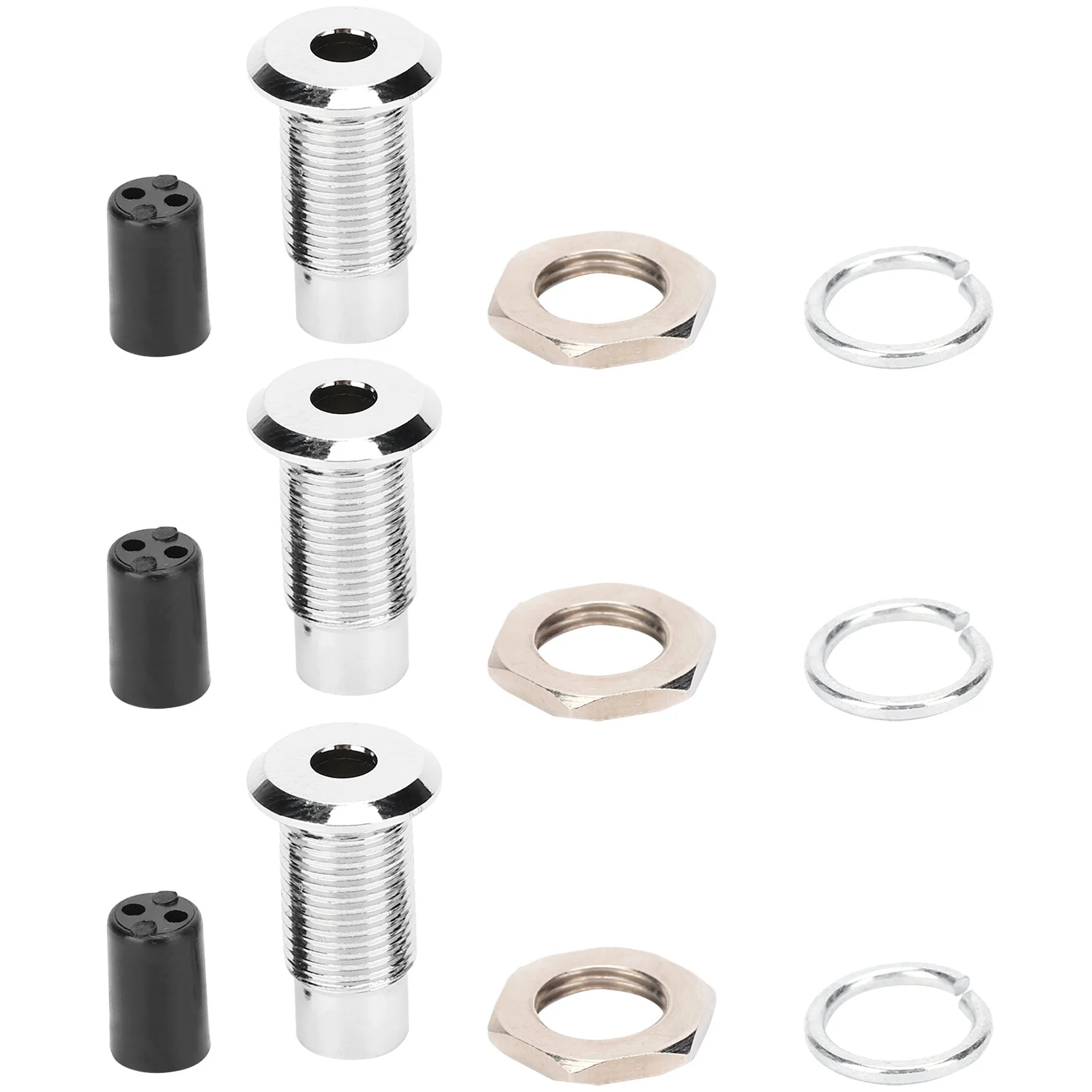 20Pcs LED Holder Bezel Mount LightEmitting Diode Flat Metal Brass Base Industrial Control 5mm