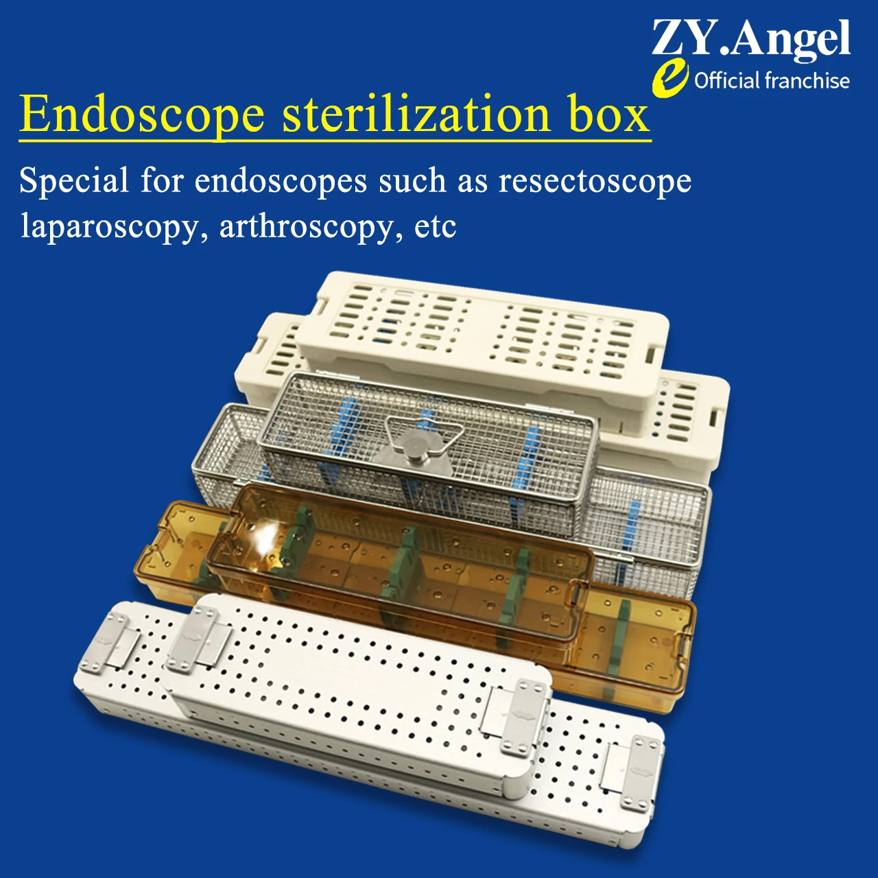 Medical endoscope disinfection box, cystoscope, laparoscopic arthroscopy, otolaryngology lens, high temperature and high pressur