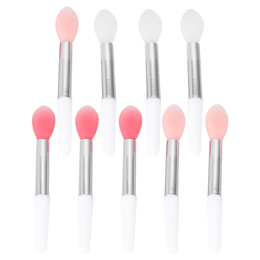 9 pezzi pennello per labbra in silicone applicatore per maschera per rossetto trucco viso testa morbida