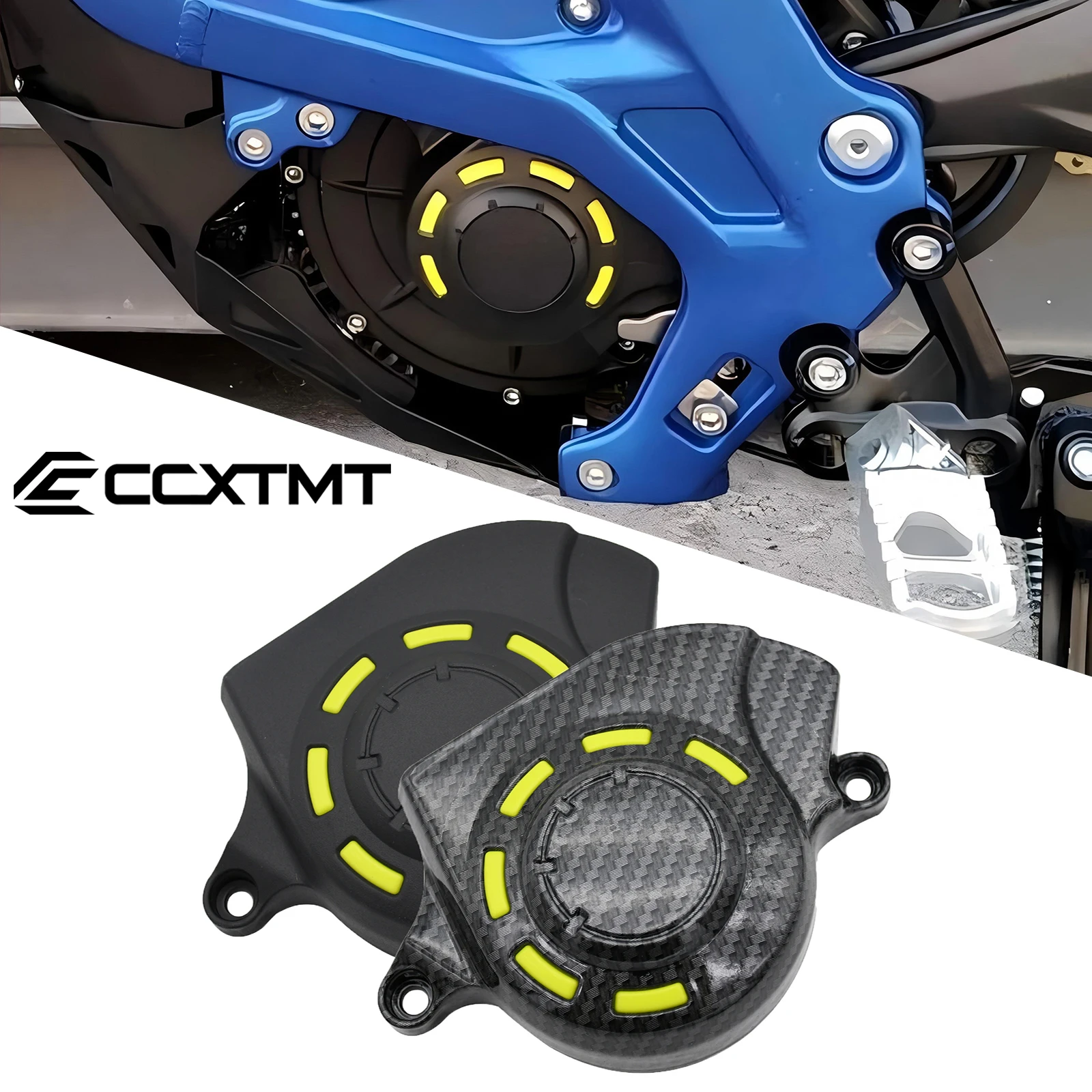 Electric Motorcycle Engine Case Saver Cover Carbon Fiber Motor Pulley Guard For Sur Ron Sur-Ron Surron Light Bee X & Light Bee S