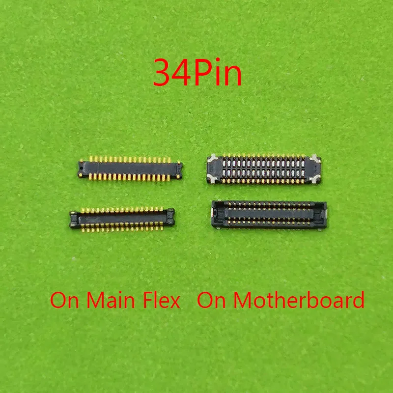 10pcs 34 40 Pin Lcd Display Screen FPC Connector On Motherboard For Samsung Galaxy M30S M30 M307F M305F M21 M215F M31 M315F M21S