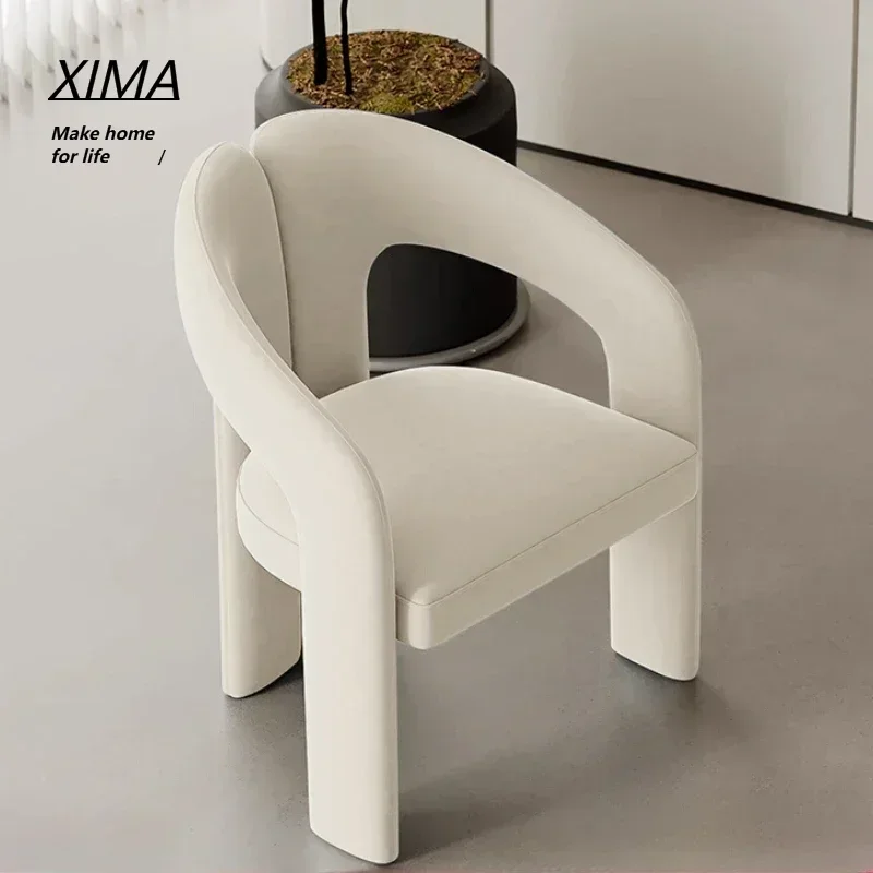 

High-looking simple designer makeup chair backrest bedroom desk chair dining chair fabric dressing chairs single sofa chairs