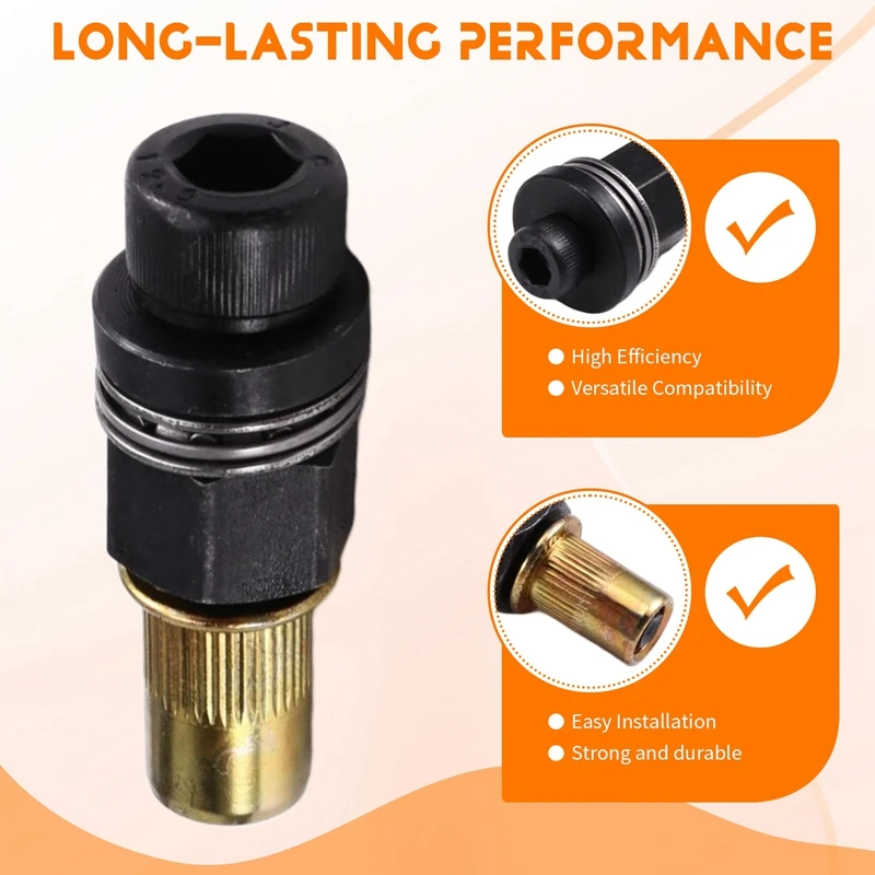 Outil d'écrou de Rivet à main, outil de rivetage manuel, adaptateur d'écrous pour écrous M3 M4 M5 M6 M8 M10 M12