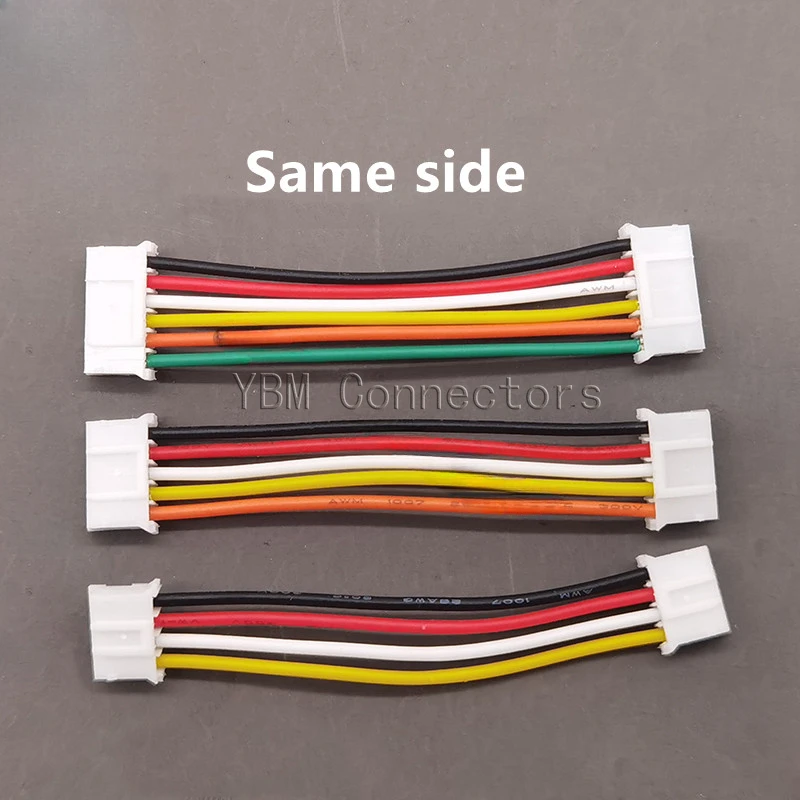 10Pcs/lot PH2.0 Electronic Wire PH 2.0mm Double Head Terminal Wire 10cm/20cm/30cm Cable 26awg Same side / Reverse side Connector