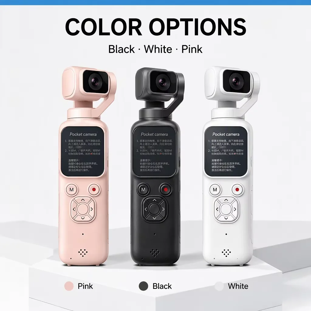 4K Wifi Action Camera 330° Auto-rotate Len Pocket Camera 1.72