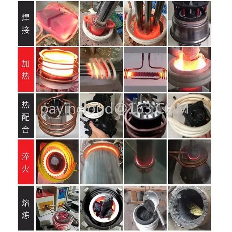 15KW 220V  High-frequency Induction Heating Machine ZVS Induction Heater Silver Gold Melting Furnace