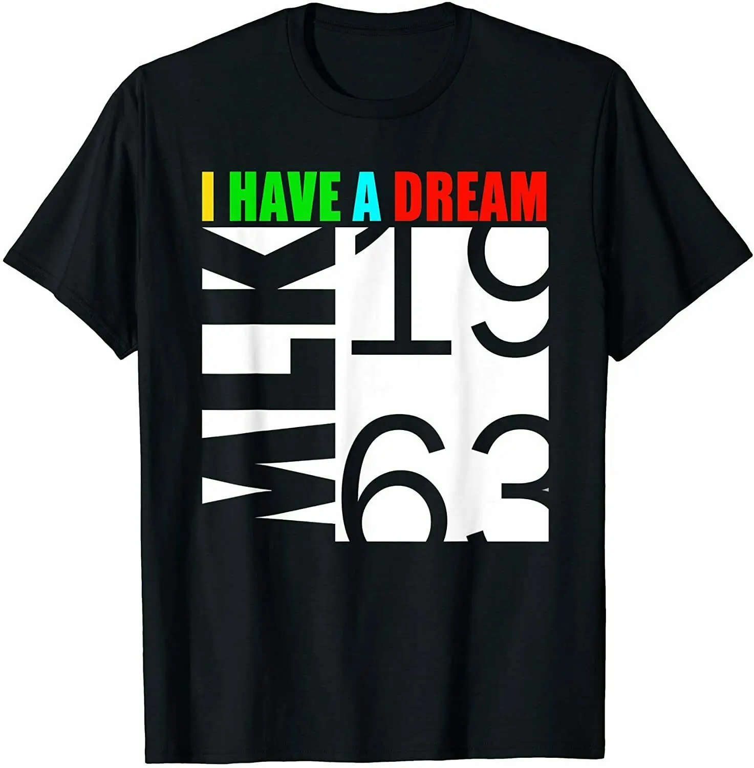 Martin Luther King Jr. Day I Have a Dream MLK Day T-Shirt Short Casual 100% Cotton Shirts Size S-3XL