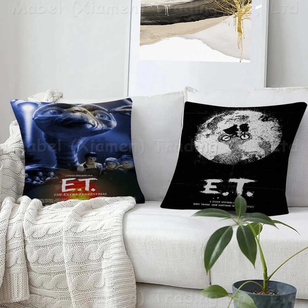 

E.T. The Extra-Terrestrial Cushion Cover Car Throw Pillow Case For Sofa Car Christmas Gift 40x40cm 45x45cm