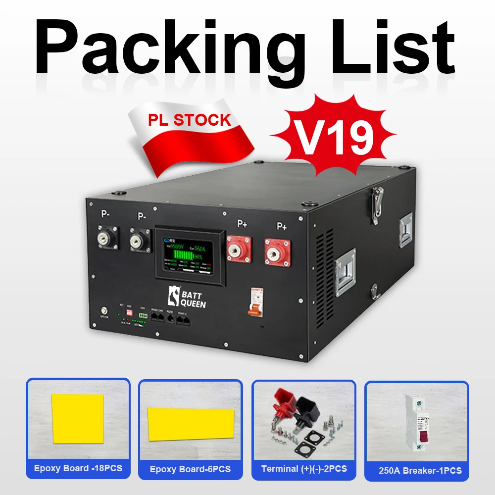 JK BMS V19 DIY Verticale Doos 48V LiFePO4 Batterij Case met 16S 200A 51.2V DIY Kits 280ah 320AH 340AH BT 2A Balancer Nieuwe