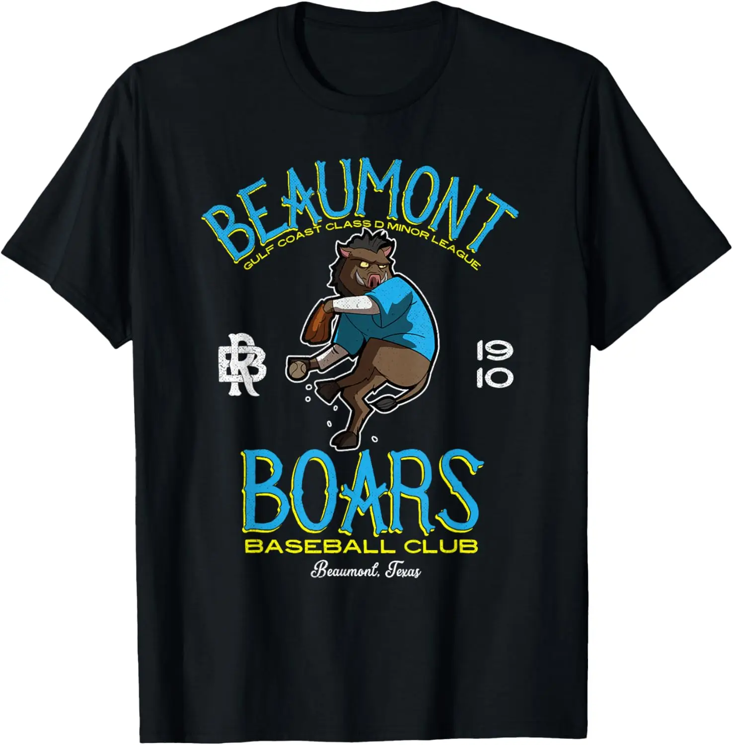 Beaumont Boars Retro Minor League Baseball Team T-Shirt