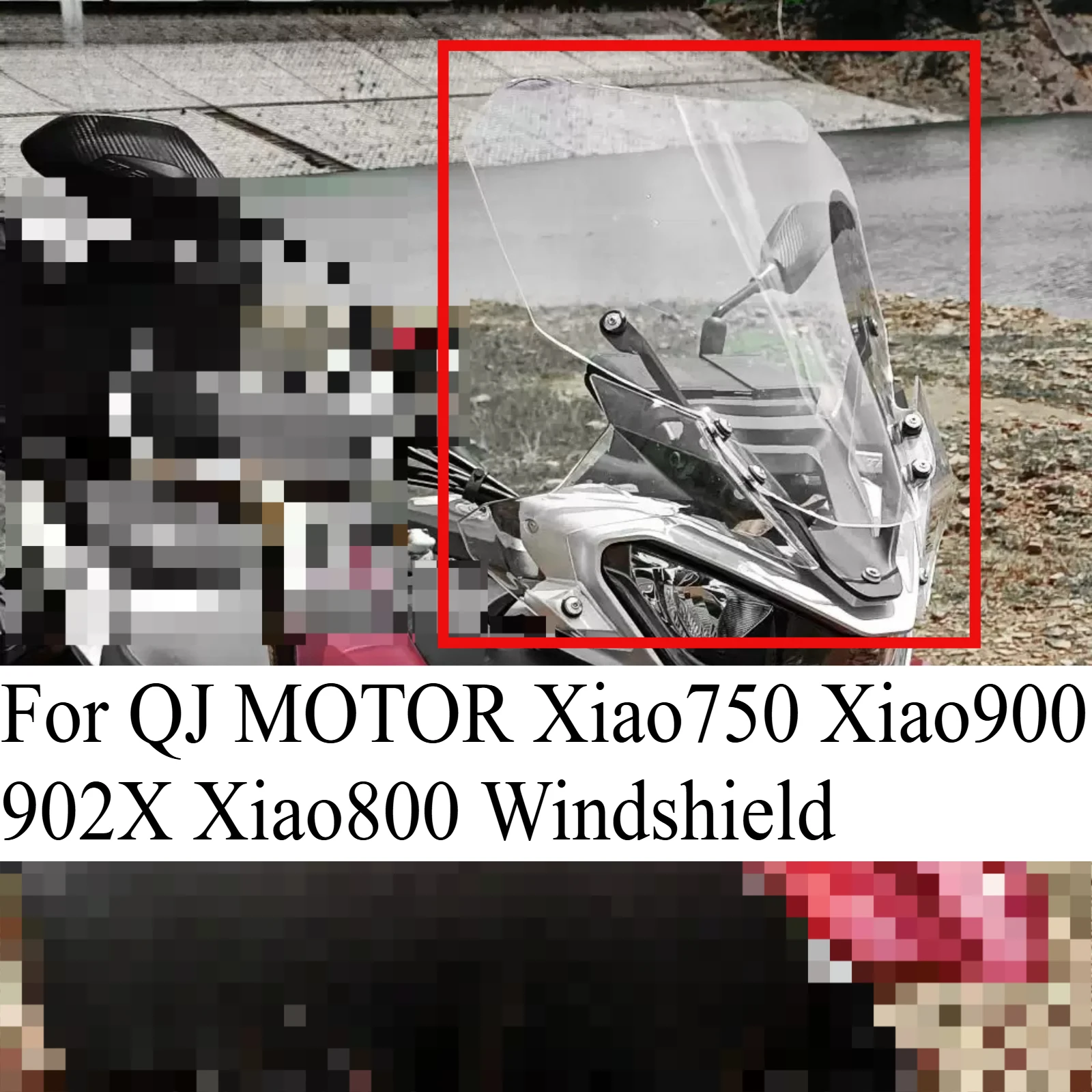 Motorcycle Modified Windshield Wind Deflector Heightened Windshield Front Glass Parts For QJ MOTOR Xiao750 Xiao900 902X Xiao800