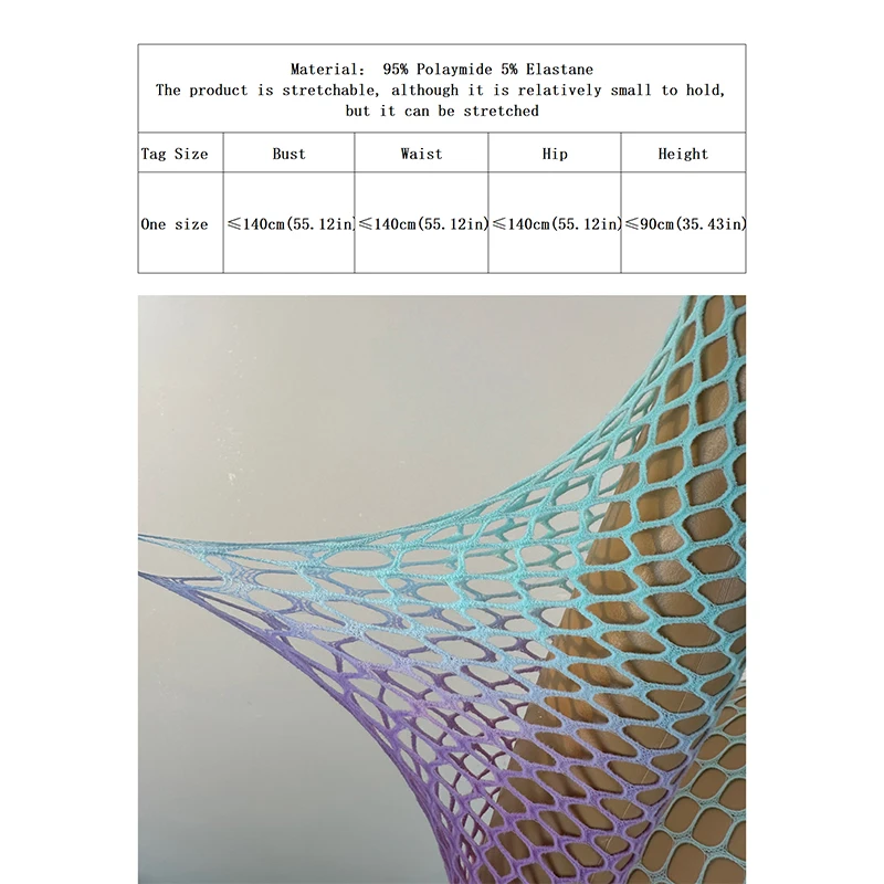 Hollow Out Mesh Beach Cover Up Crochet Sheer Fishnet Dress Women Bikini Swimwear Rave Festival image 5