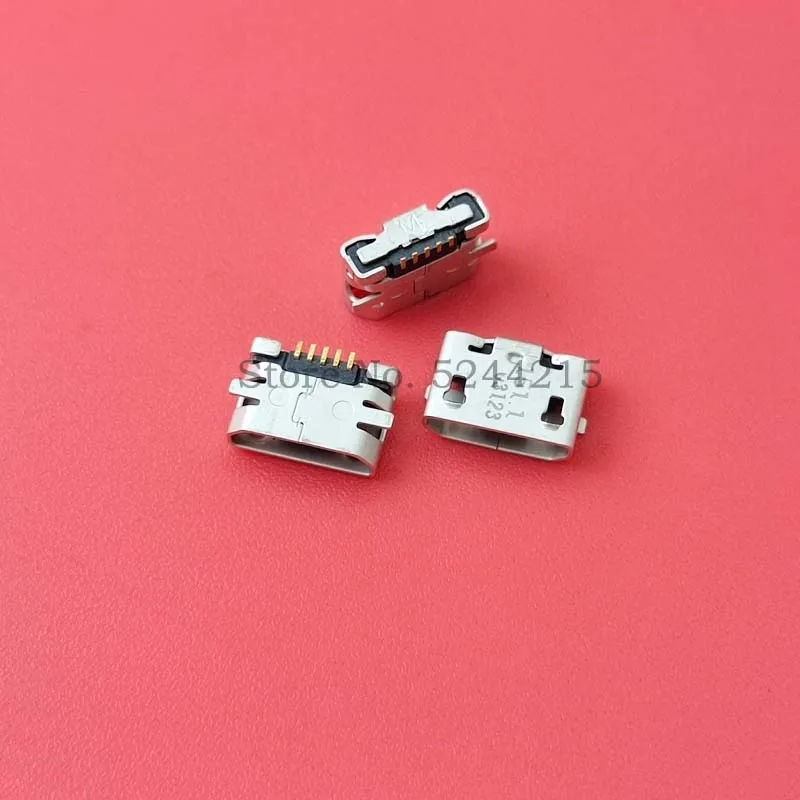 100/200PCS Micro USB Jack Dock Socket Charging Port Connector for Nokia 105 207 208 220 Dual SIM 230 Asha 500 503 Lumia 710 808