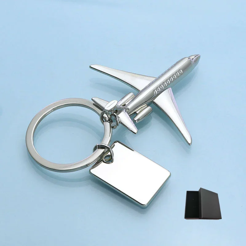 Custom Airplane Key Chain, Fly Safe Keychain