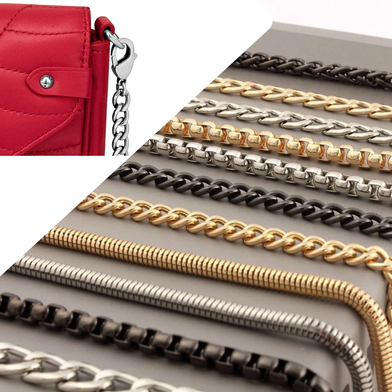 100/120 سنتيمتر معدن الألومنيوم حقيبة سلسلة استبدال أجزاء اكسسوارات ل اليد المرأة حقيبة يد DIY بها بنفسك اليدوية انفصال الأشرطة #2