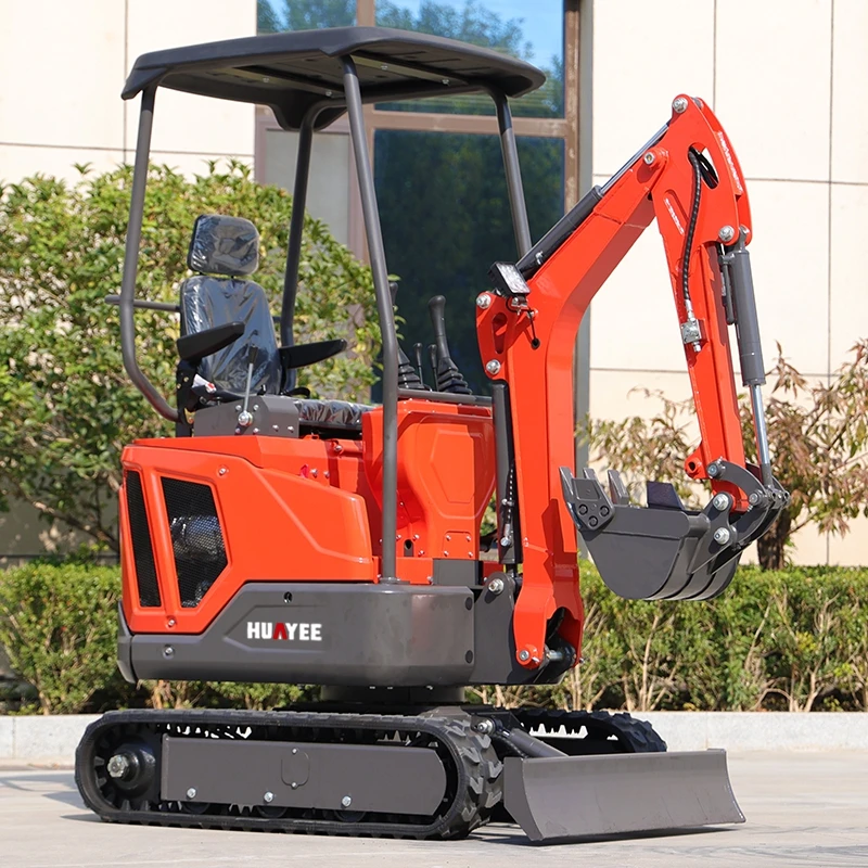 HUAYE Factory Customize Mini Excavator 1 Ton New Construction Machinery Small Excavator With Good Running Mini Excavator Digger