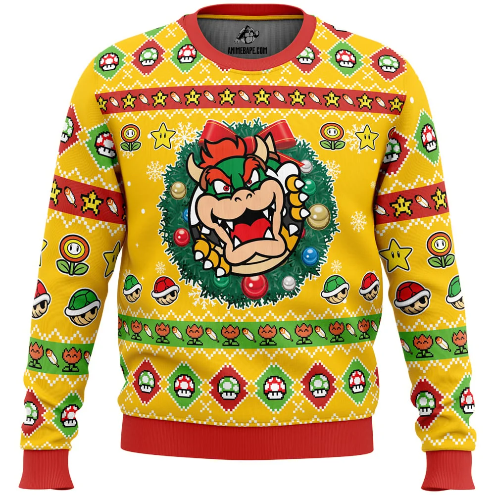 Pull De Noël Grinch - Manches Longues, Col Rond, Taille Grande, Motif Humoristique