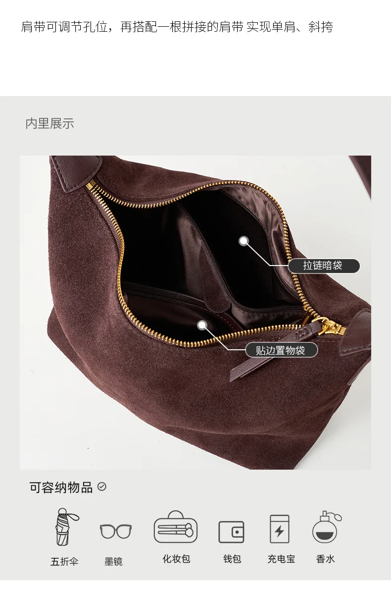 Genuine Leather Winter Fashion Women\'s Handbag,frosted Cowhide Tote Bag, High-quality and Simple Casual Shoulder Crossbody Bag