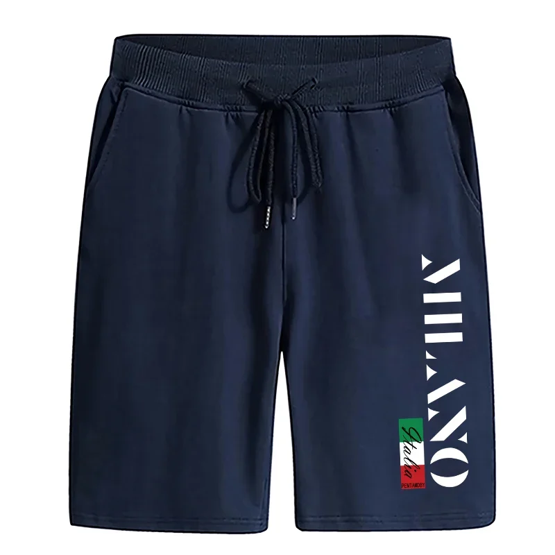 

Hot Sales Men's Sweatpants Printed Casual Shorts Trouser Outdoor Jogging Sports Cycling Clothing Elastic Waist Half Pants Summer