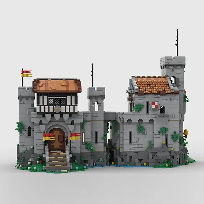 middeleeuwse militaire fort bakstenen modulair kasteel militaire fort blokken ridder kasteel bakstenen middeleeuwse architectuur cadeau moc