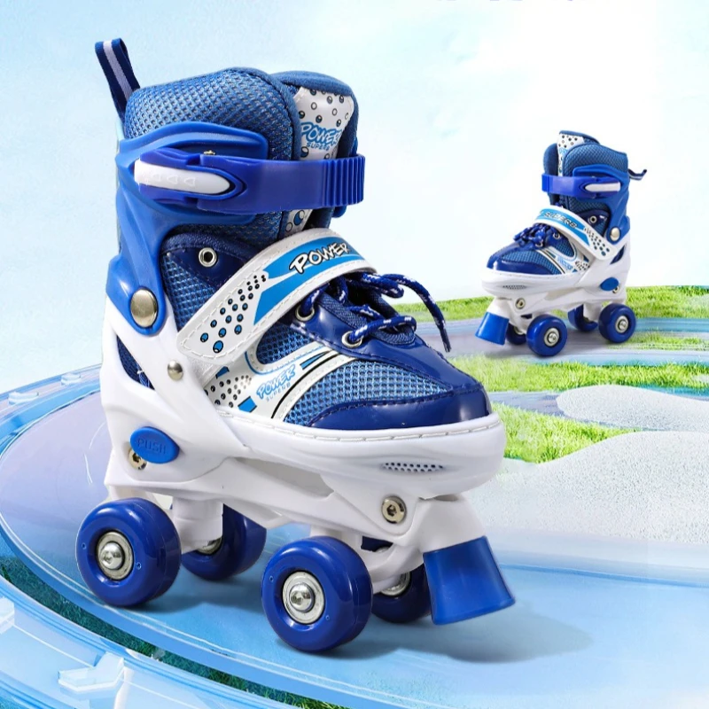 

2026 New Roller Skate Shoes Skateboard Sports Kids Women Outdoor Beginner Adjustable Size Speed Skating Brake Safe Reinforced