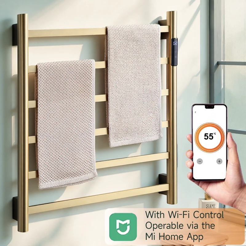 Матовая золотая умная вешалка для