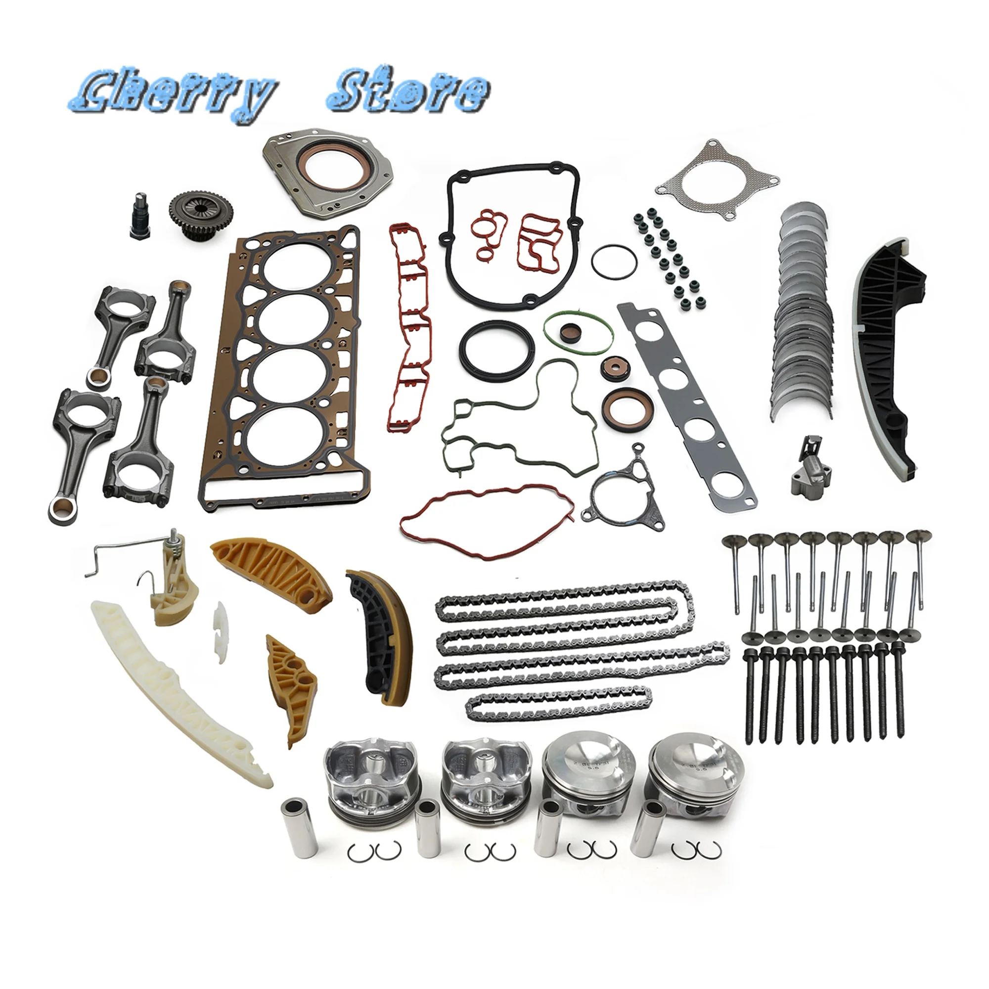 

6H 107 065 DD EA888 Engine Reconstruction Repair Kit For VW Golf Passat Audi A4 A6 Q5 Skoda 2.0T 06H 198 401 D 06D 109 601 M