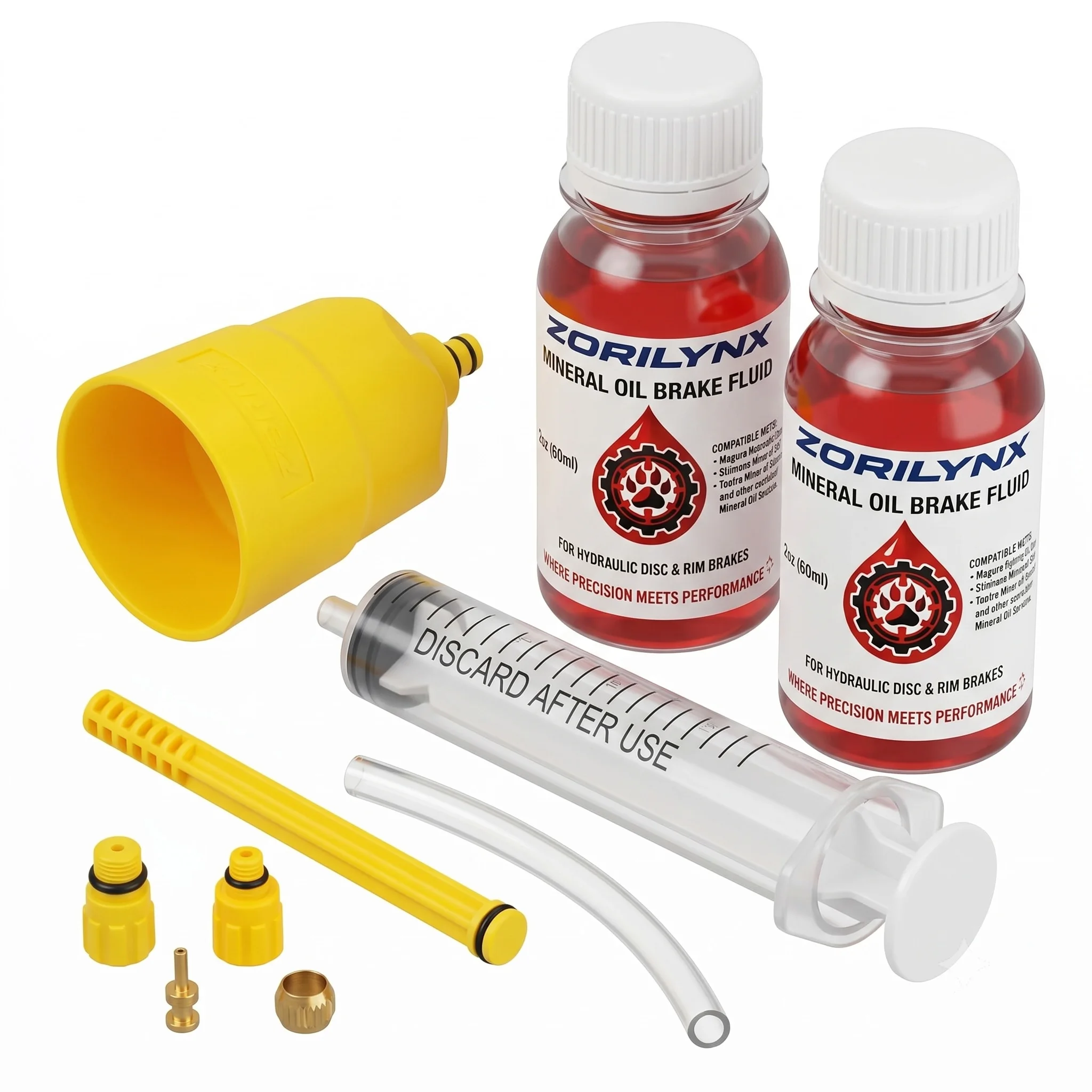 Image of Premium Fahrradbremsflüssigkeit, Mineralöl, 60 ml, hydraulische Scheibenbremse, Pro MTB, Rennrad, Reparaturwerkzeug für Shimano Magura ZORILYNX