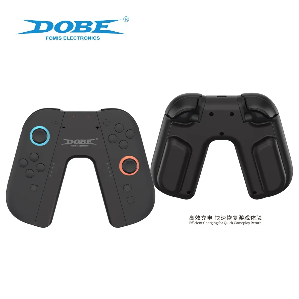DOBE TNS-3178 ل Switch2 مقبض يسار ويمين 2in1 شحن قبضة للتبديل 2 تحكم مقبض صغير سهل مقعد جهاز شحن